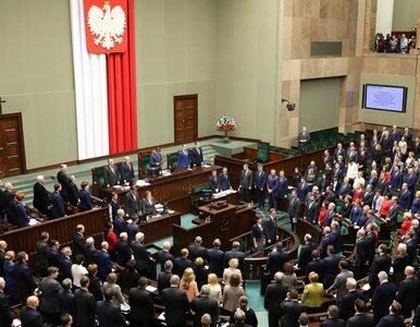 Miniatura: Sondaż: 7 formacji w Sejmie, w tym Partia...