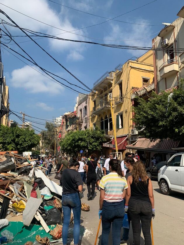 Bejrut po eksplozji 