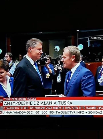 Pasek TVP za czasów prezesury Jacka Kurskiego 