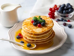 Miniatura: Wlewam 1,5 łyżeczki do ciasta. Naleśniki...