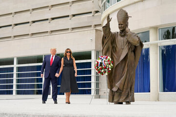 Donald Trump z żoną Melanią 