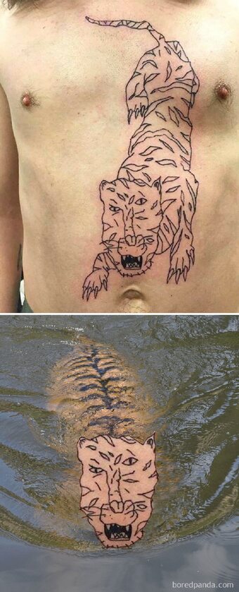 Tatuaże nałożone na rzeczywiste osoby i zwierzęta 