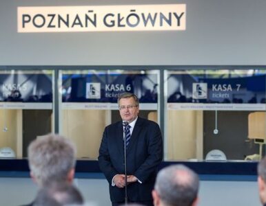 Miniatura: Komorowski otworzył nowy dworzec Poznań...