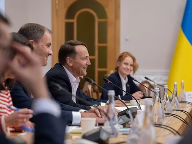 Miniatura: Radosław Sikorski w Kijowie