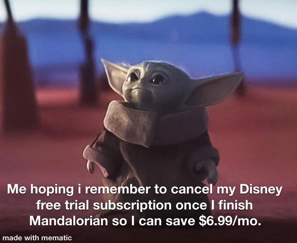 Baby Yoda na memie 