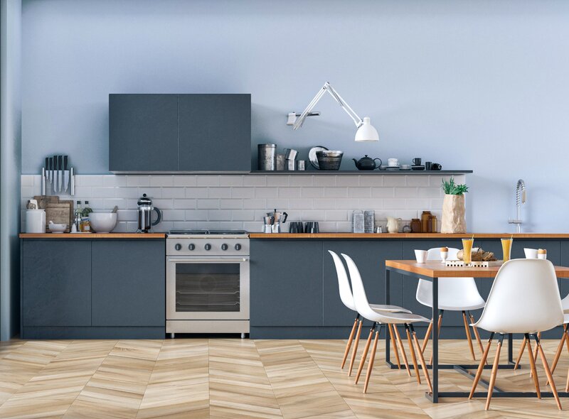 Jak przeprowadzić metamorfozę kuchni w&nbsp;jeden dzień. Beckers Designer Kitchen&Bathroom, kolor: Sea Breeze