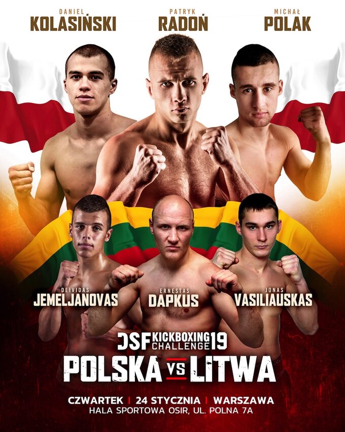 Gala DSF Kickboxing Challenge Polska vs Litwa w Warszawie
