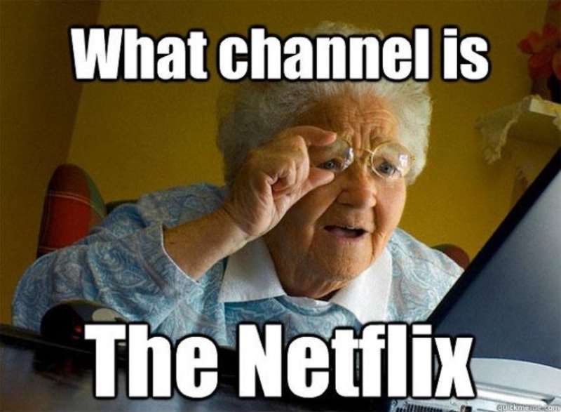 Mem zainspirowany serwisem Netflix „Na którym kanale jest Netflix?”