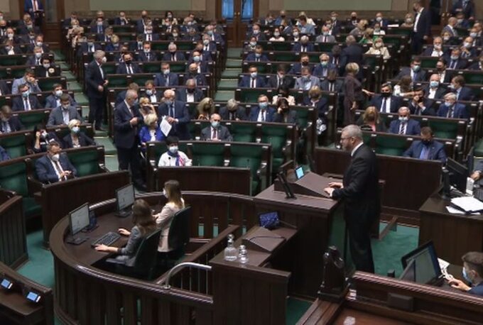 Sejm na początku obrad 15 września