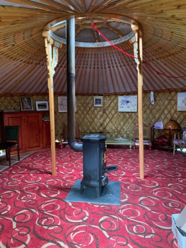 Mongolski namiot rozłożony w Krakowie 