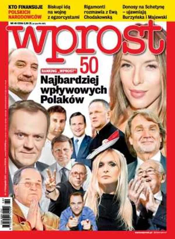 Okładka tygodnika Wprost nr 46/2013 (1603)