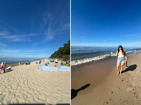 Miniatura: Dwie plaże nad Bałtykiem w jeden dzień....