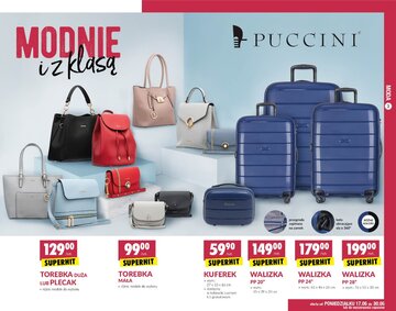 Torebki Puccini, kt&oacute;re dostępne będą w&nbsp;Biedronce