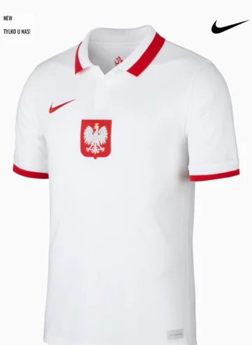 Koszulka nike polska breathe stadium domowa 2020/21. Cena 379,99 zł 