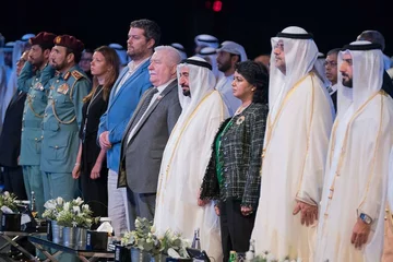 Lech Wałęsa na forum w Dubaju 