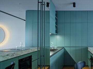 Minimalistyczne mieszkanie 55 metrów kwadratowych, projekt  Formafatal 