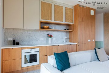 Jasne mieszkanie na&nbsp;Mokotowie, proj. Paula Amonowicz, Pracownia Architektury Wnętrz Deer Design