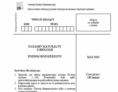 Miniatura: Matura 2013. Zobacz arkusz z biologii....