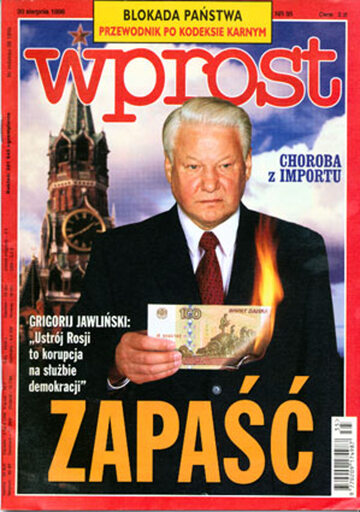 Okładka tygodnika Wprost nr 35/1998 (822)
