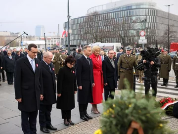 Agata Duda na obchodach Święta Niepodległości 