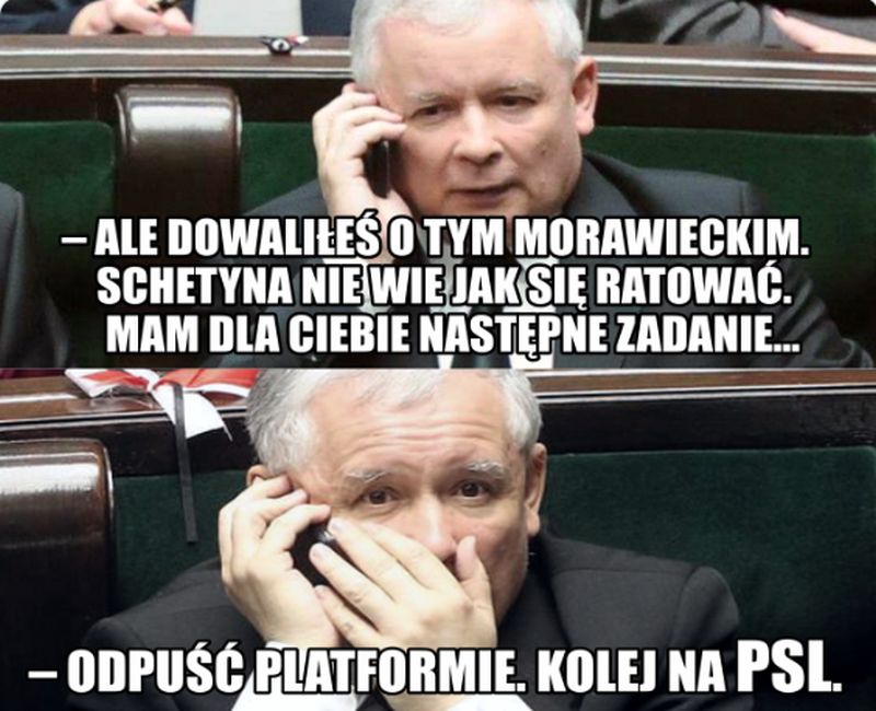 Mem z Lechem Wałęsą 