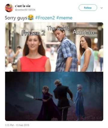 Mem inspirowany filmem „Frozen 2” 