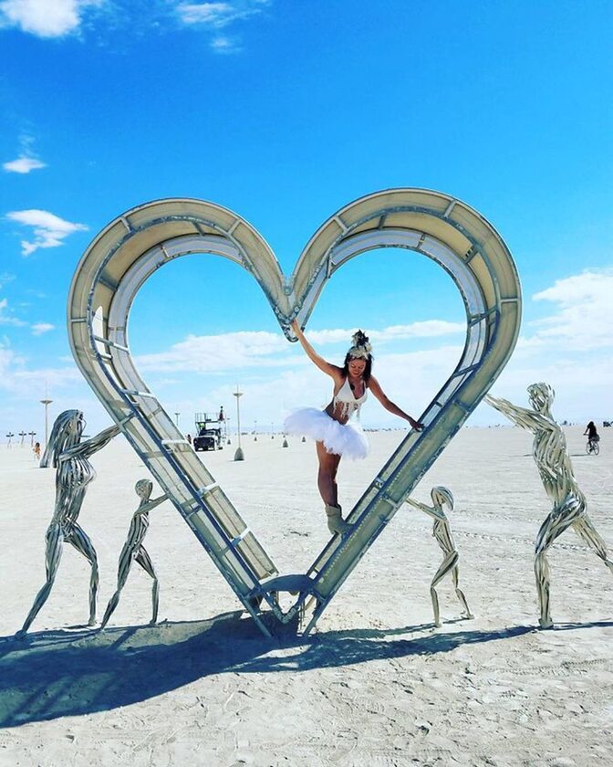 Jedna z instalacji na Burning Man 2017 
