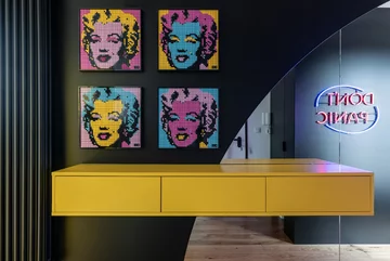 Mieszkanie urządzone w stylu Pop-art Pop-art, mieszkanie, wnętrza