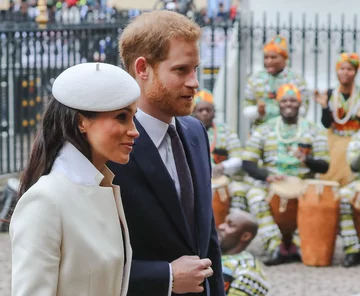 Meghan Markle i książę Harry przed Westminster Abbey 