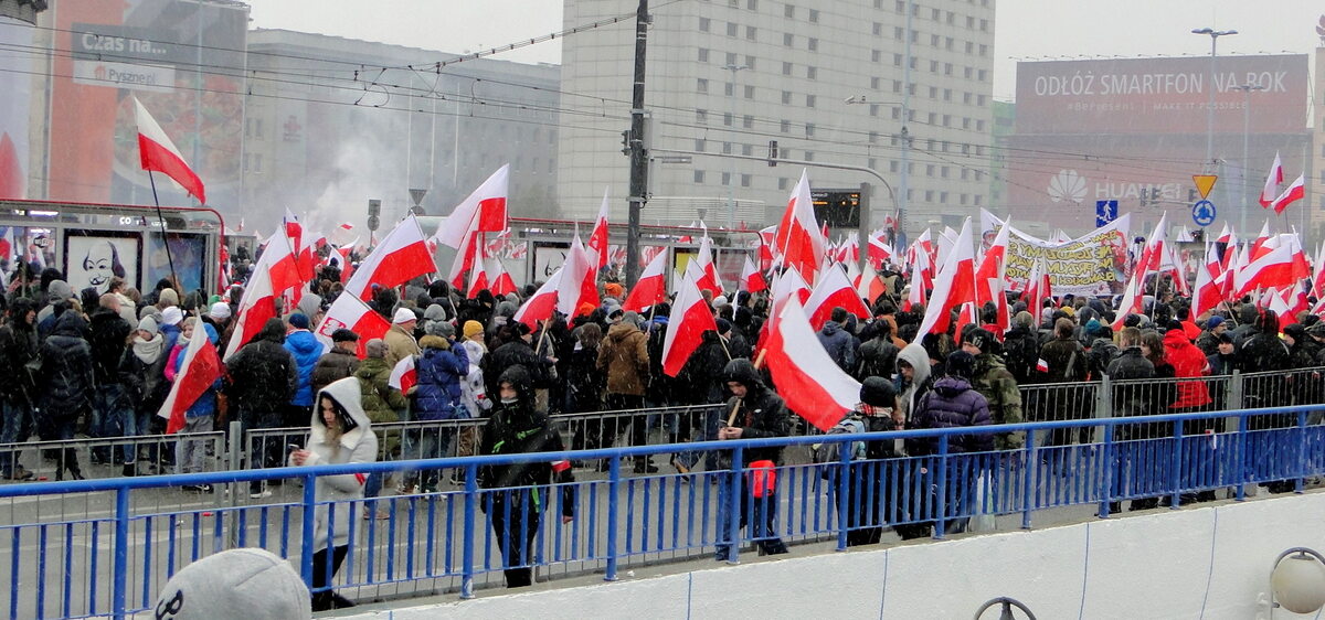 Uczestnicy Marszu Niepodległości 