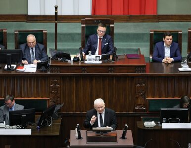 Miniatura: Awantura w Sejmie. Kaczyński na mównicy...