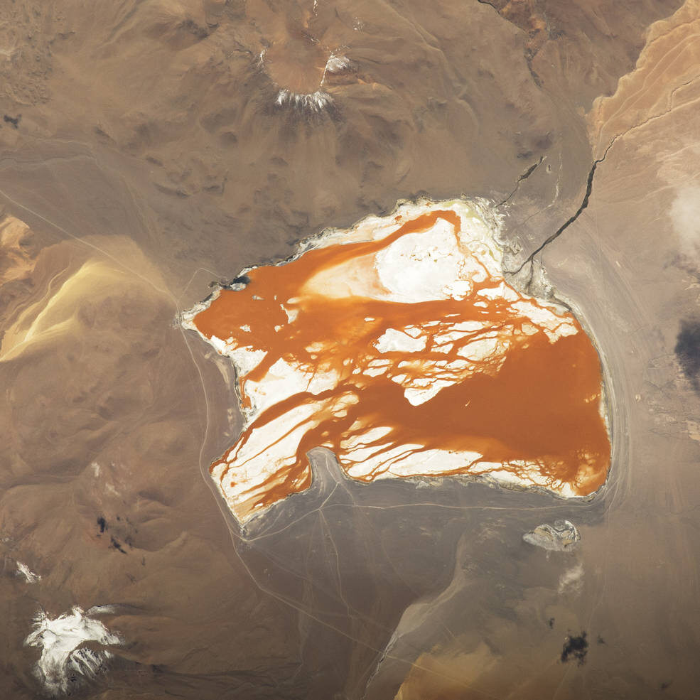 Jezioro Laguna Colorada w Boliwii (fot. NASA)