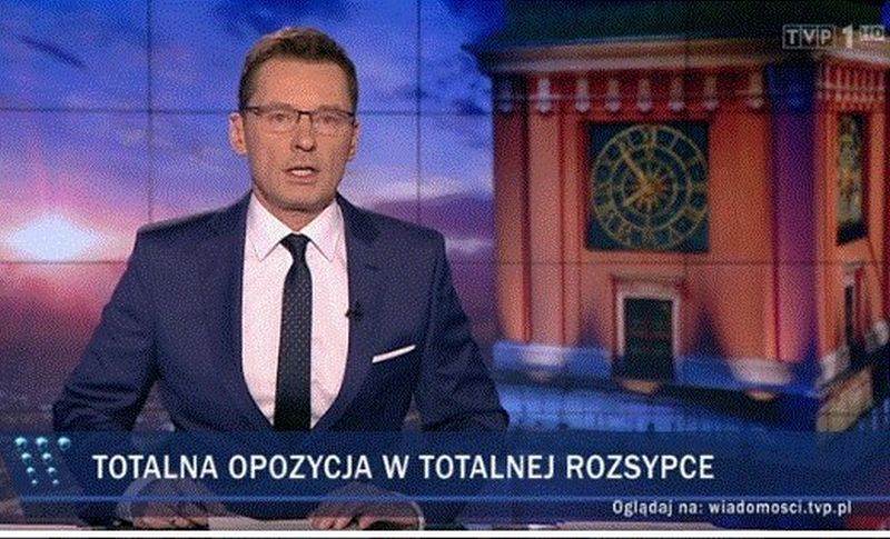 Pasek TVP za czasów prezesury Jacka Kurskiego 