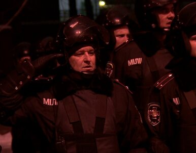Miniatura: Nocna odprawa milicji w Kijowie. "Tacy...