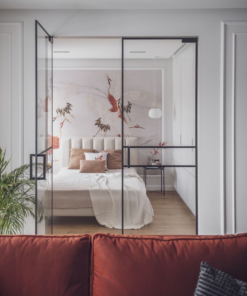 Mieszkanie o powierzchni 40 metrów kwadratowych, eleganckie i wygodne, projekt Paulina Gołaska