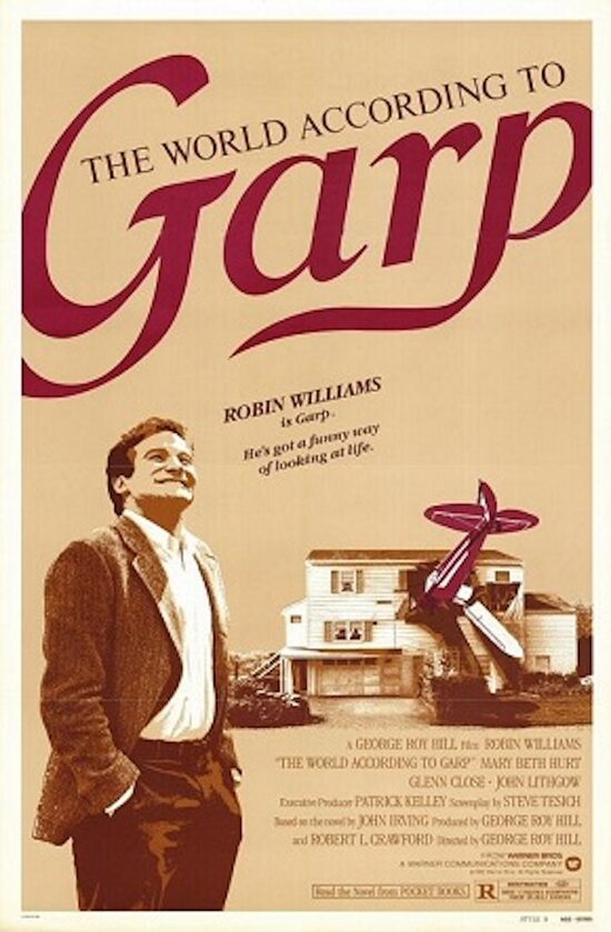 "Świat według Garpa" „Świat według Garpa” to amerykańska tragikomedia z 1982 roku, w której Robin Williams wcielił się w rolę T. S. Garpa.
