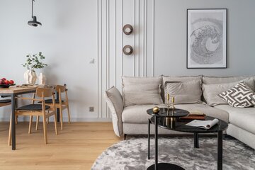 Rodzinne mieszkanie z&nbsp;home office &ndash; projekt pracowni JSM Wnętrza