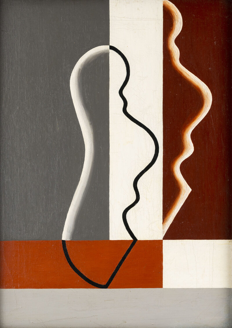 Maria Nicz - Borowiakowa, Profile, 1929 olej na płótnie, 55 × 40 cm