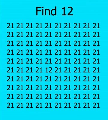 Znajdź liczbę 12