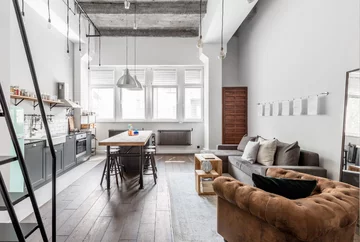 Mały loft z Krakowie, proj. Magdalena Załoga 