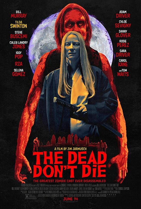 Tilda Swinton na plakacie filmu „The Dead Don't Die” 