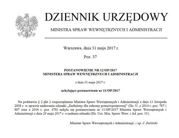 Uchylenie postanowienia ministra ws. odznaczenia