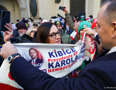 Miniatura: Nawrocki przemówił do kibiców. Reakcja...