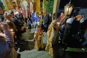 Wielkanoc w szczecińskiej cerkwi prawosławnej. 