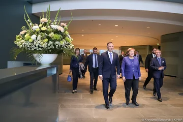 Andrzej Duda i Angela Merker 