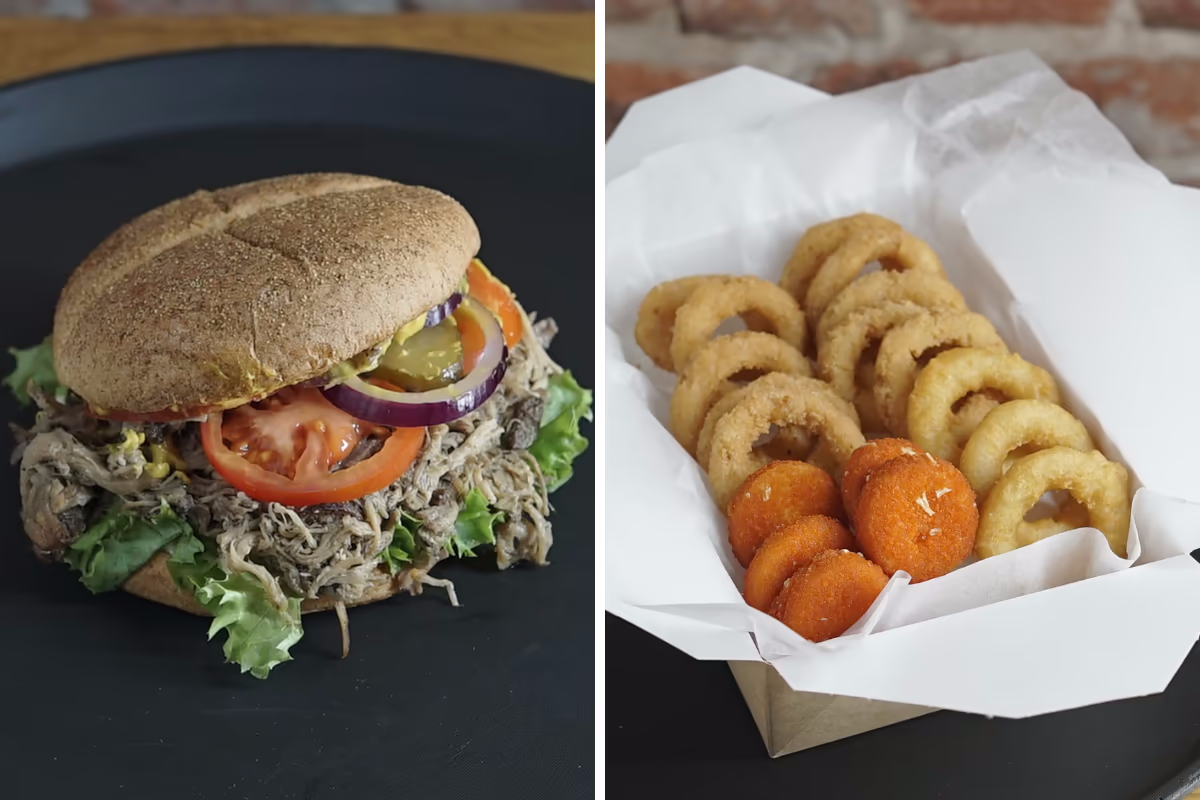 VegeKebs Burger + zestaw przekąsek z restauracji Milobar Cena: 46,90 zł