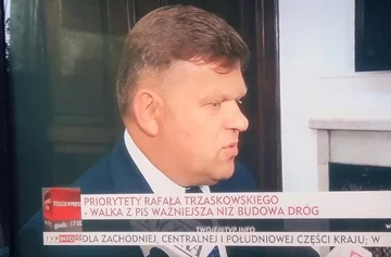 Paski informacyjne w TVP Info 