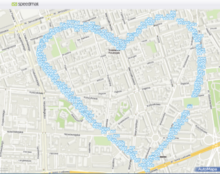 Speedmail pokazał serce na mapie Warszawy