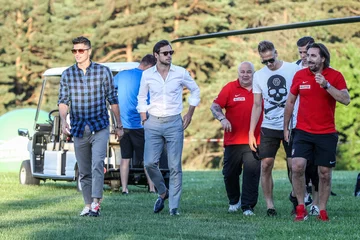 Polscy piłkarze dotarli do Arłamowa 