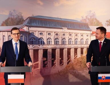 Miniatura: Morawiecki na Słowacji: Dziś w spóźniony...